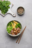 Teriyaki yellowfin tuna noodle bowl
